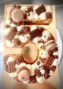 Number cake chocolat, anniversaire e de l'Atelier Sucré de Nathalie à Toulon dans le var