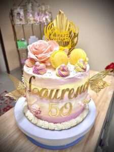 Gâteau anniversaire l'atelier sucré de Nathalie à Toulon, région Sud PACA, Provence.