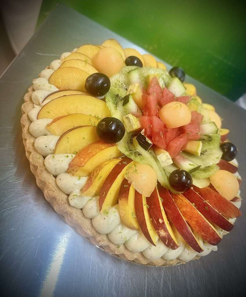 Tarte aux fruits frais de l'atelier Sucre de Nathalie