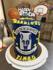 Gâteau d'anniversaire de l'atelier Sucré de Nathalie thème Handball